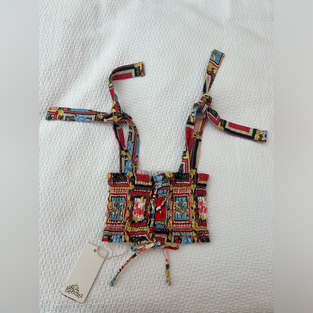 Agua Bendita Ava Voila Swim Top For Kids Size 2 - Picture 8 of 12
